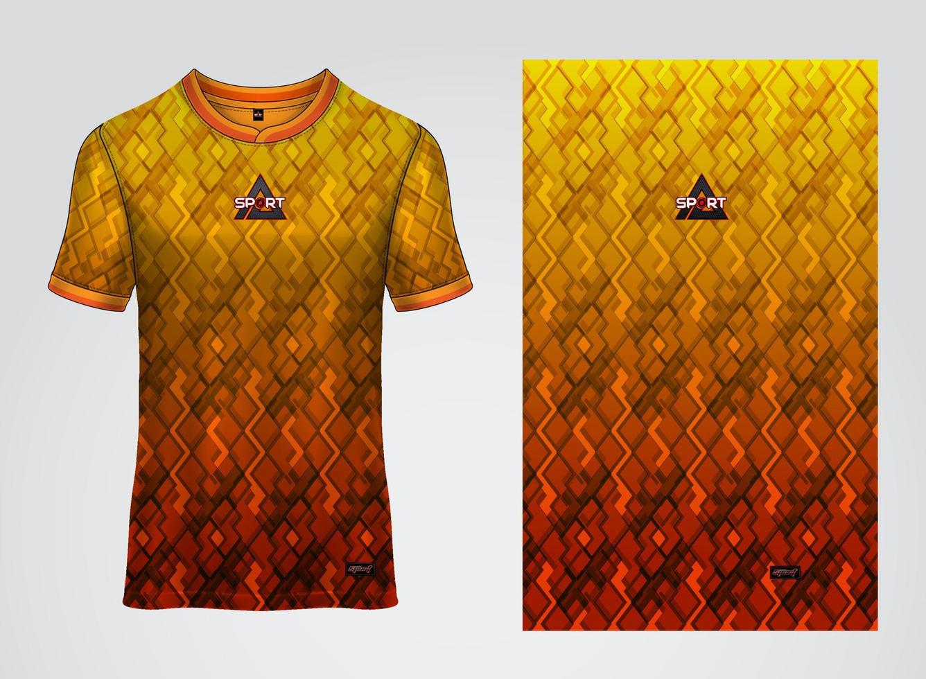 sportliches Jersey-T-Shirt. Fußballtrikotmodell für Fußballverein. Sportmuster Stoff Textil. Sport-Hintergrund-Textur-Muster vektor