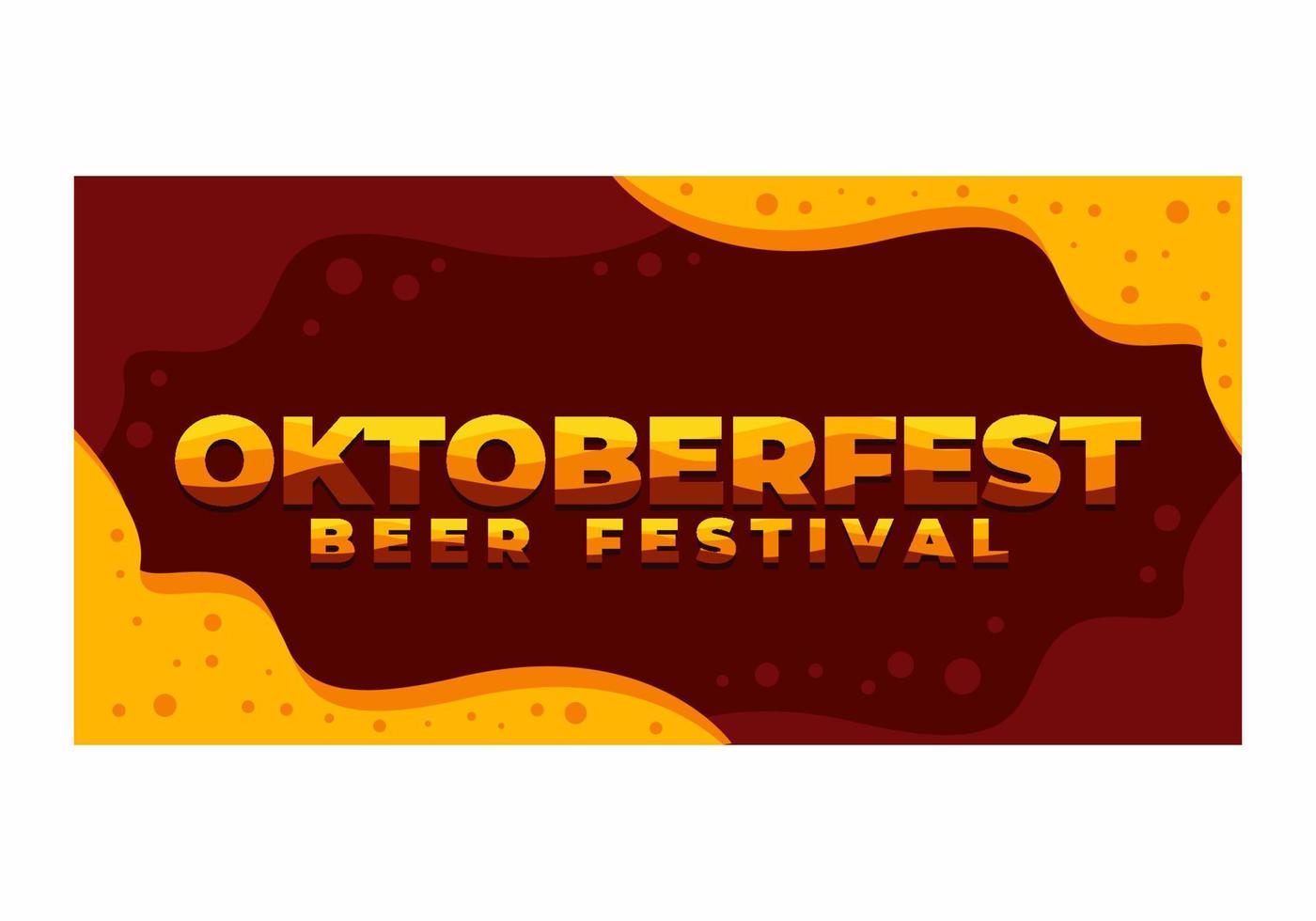 Oktoberfest-Texteffekt für Social-Media-Banner vektor