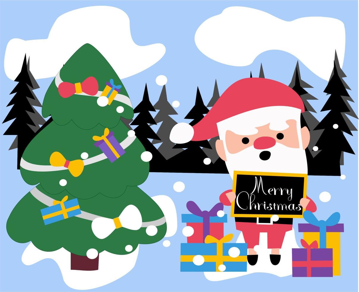 weihnachtshintergrund mit weihnachtsbaum und geschenken vektor