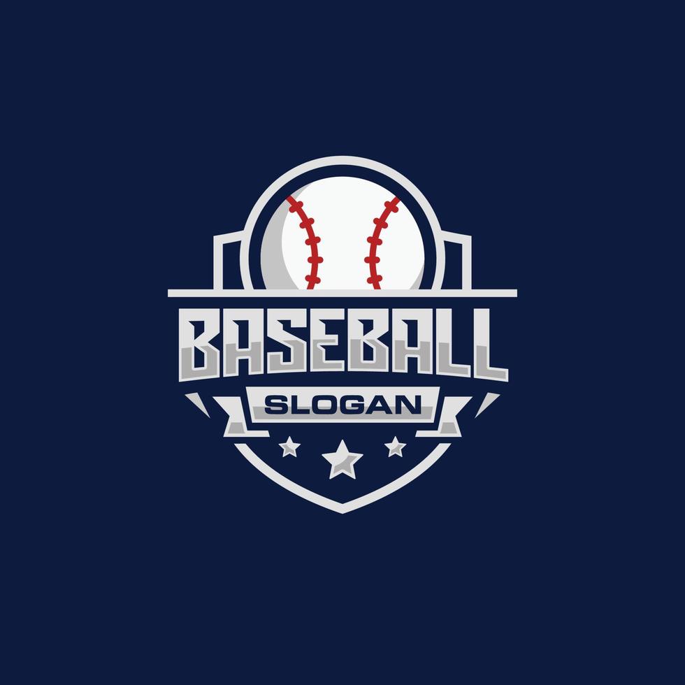 baseball team emblem logotyp design vektor illustration