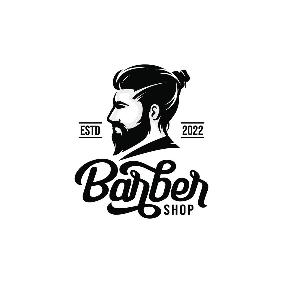 Barbershop logotyp vektor