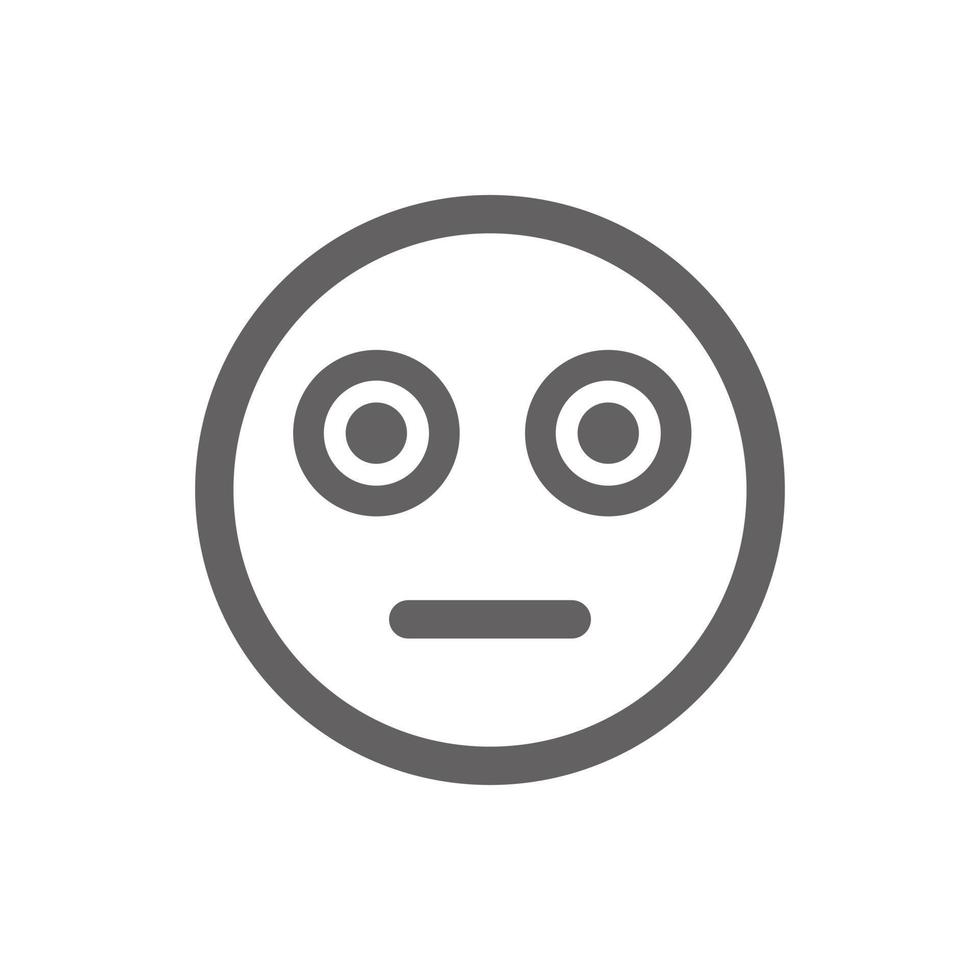 fassungsloses Emoji-Symbol. perfekt für Website- oder Social-Media-Anwendungen. Vektorzeichen und -symbol vektor