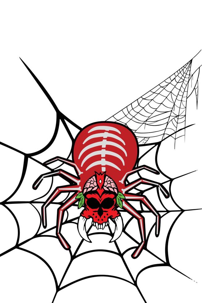 Monster-Spiderman-Horror-Halloween vektor