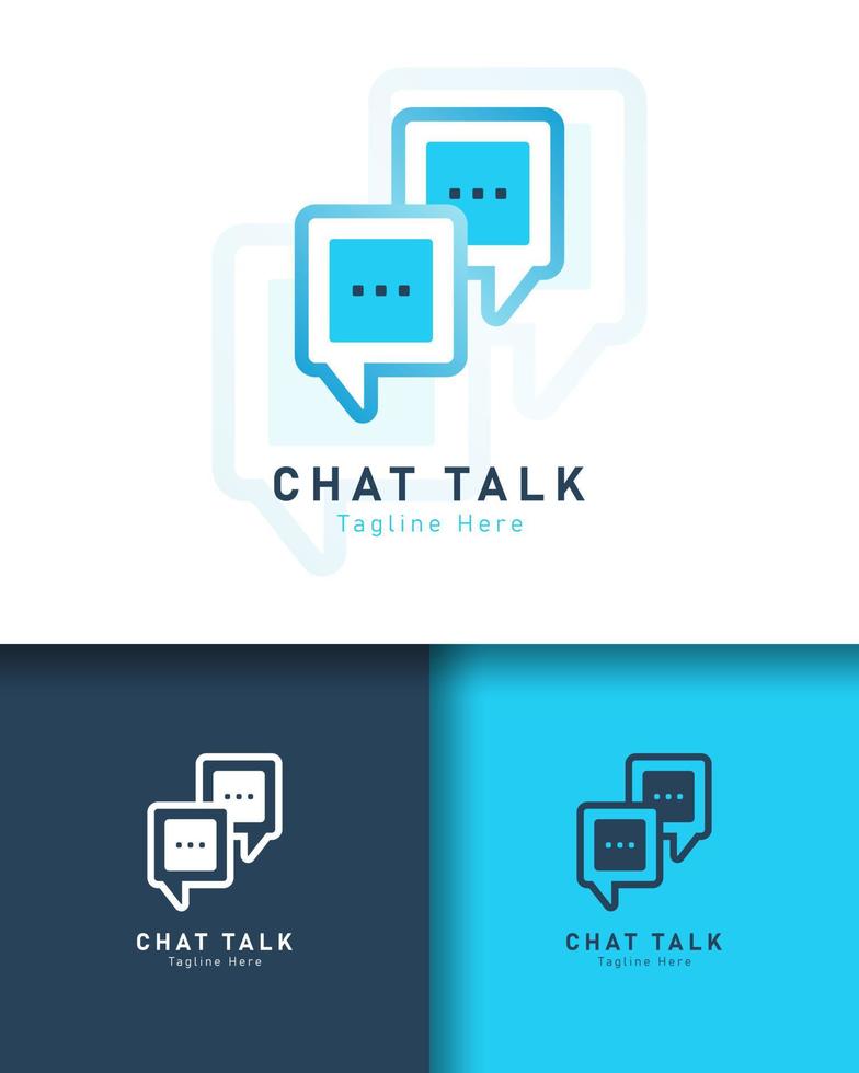 Chat-Talk-Logo-Vektorvorlage vektor