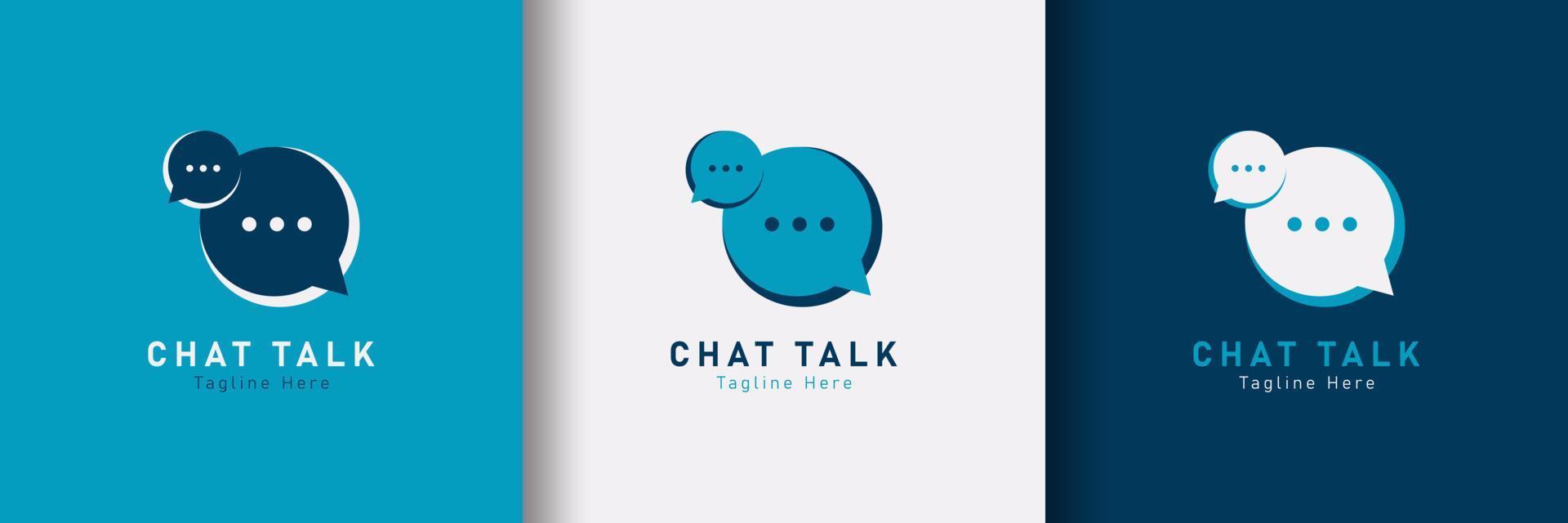 Chat-Talk-Logo-Vektorvorlage vektor