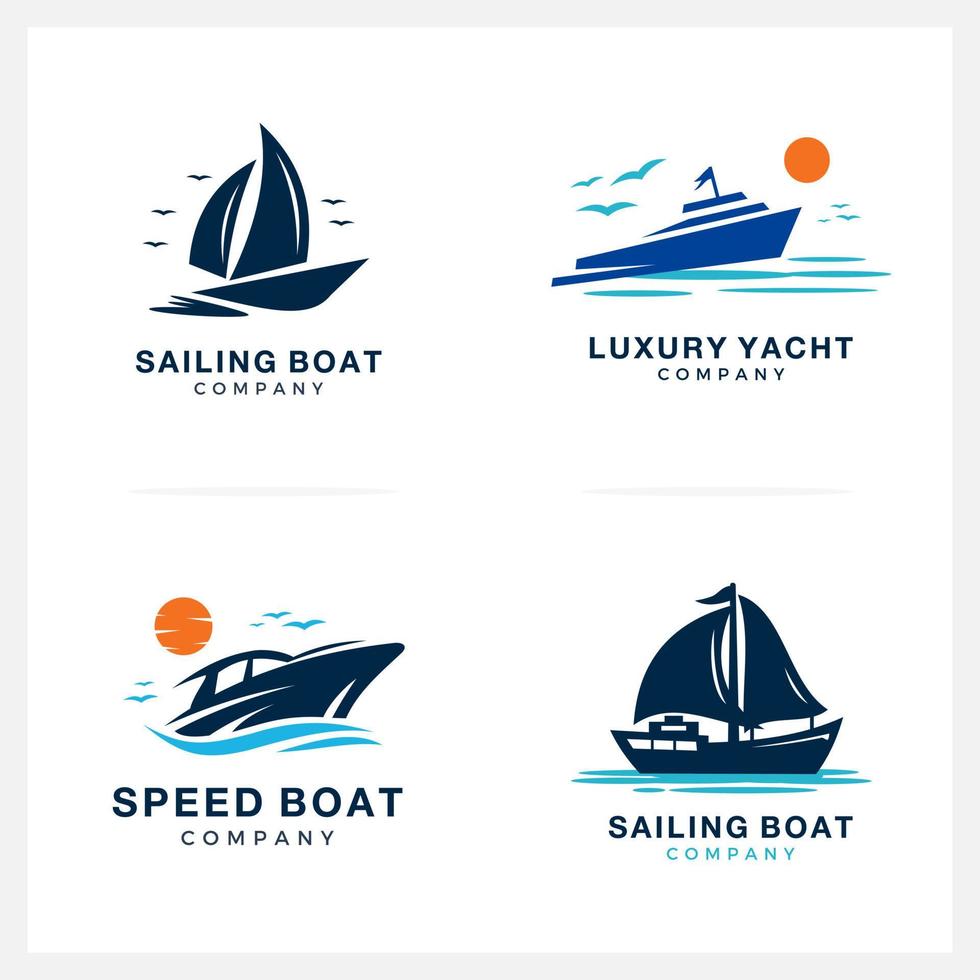 Boot-Logo-Design-Inspiration grafisches Branding-Element für Unternehmen und andere Unternehmen vektor