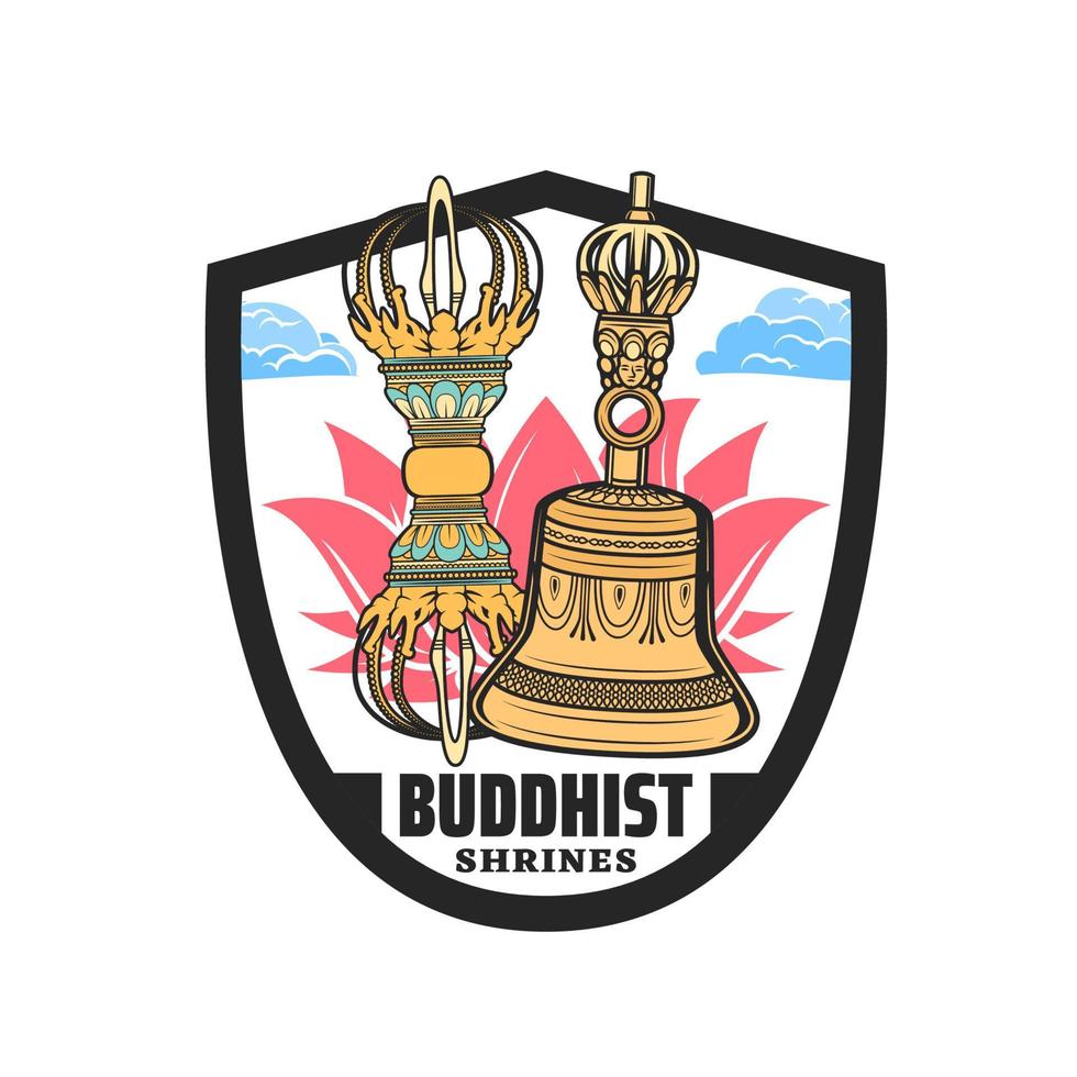 buddhistische symbole der spirituellen meditation buddhas vektor