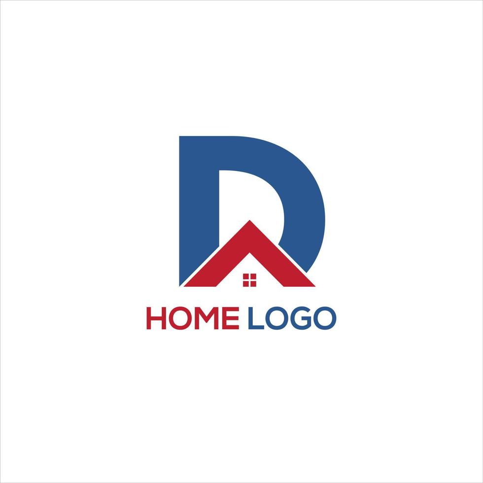 Immobilienunternehmen Branding House elegantes Wortmarken-Logo-Design vektor