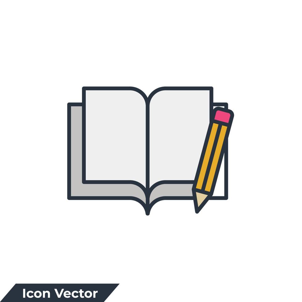 Symbol-Logo-Vektor-Illustration schreiben. Copywriting-Symbolvorlage für Grafik- und Webdesign-Sammlung vektor