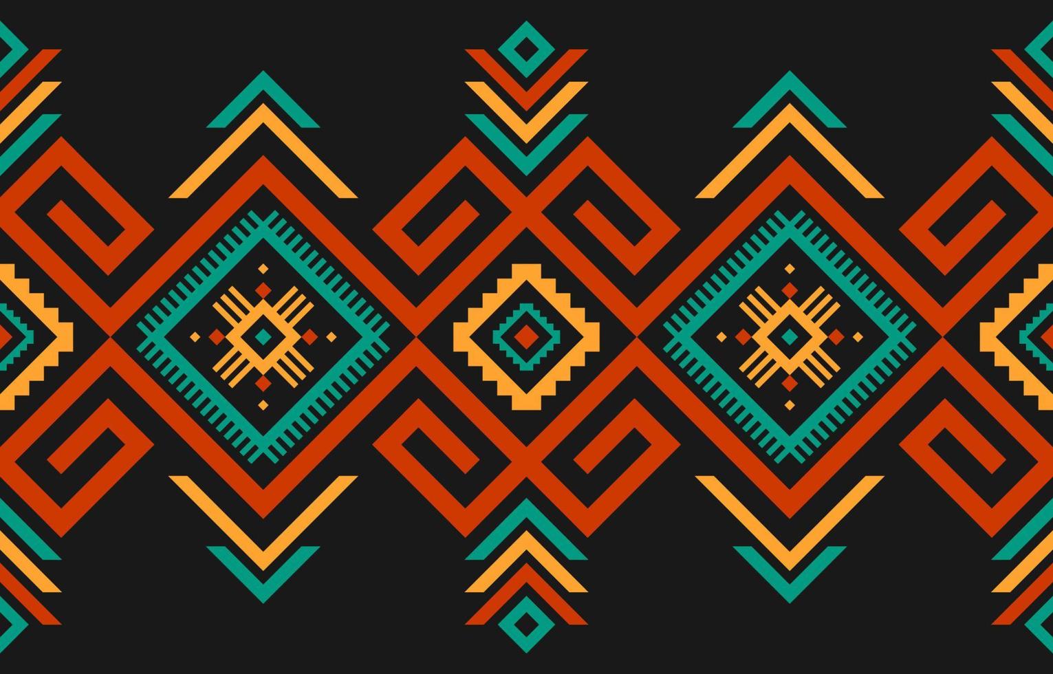 schöner Teppich ethnische Kunst. geometrisches ethnisches nahtloses Muster im Stammes-. amerikanischer, mexikanischer Stil. vektor