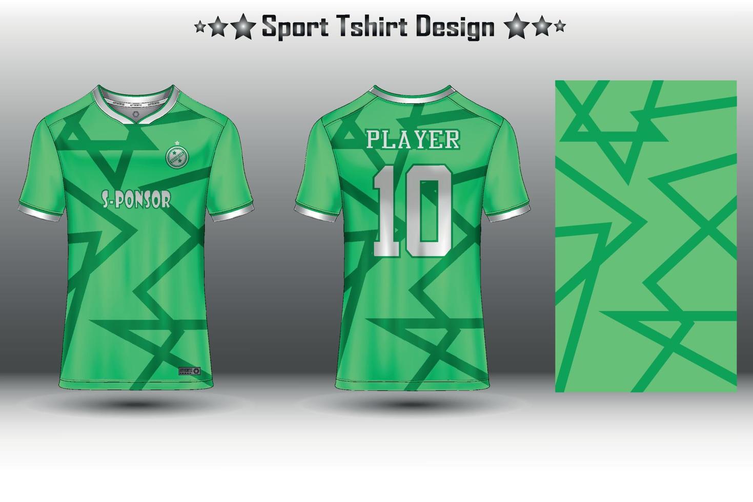 fotboll jersey mockup, fotboll jersey mockup, cykling jersey attrapp och sport jersey attrapp med abstrakt geometrisk mönster vektor