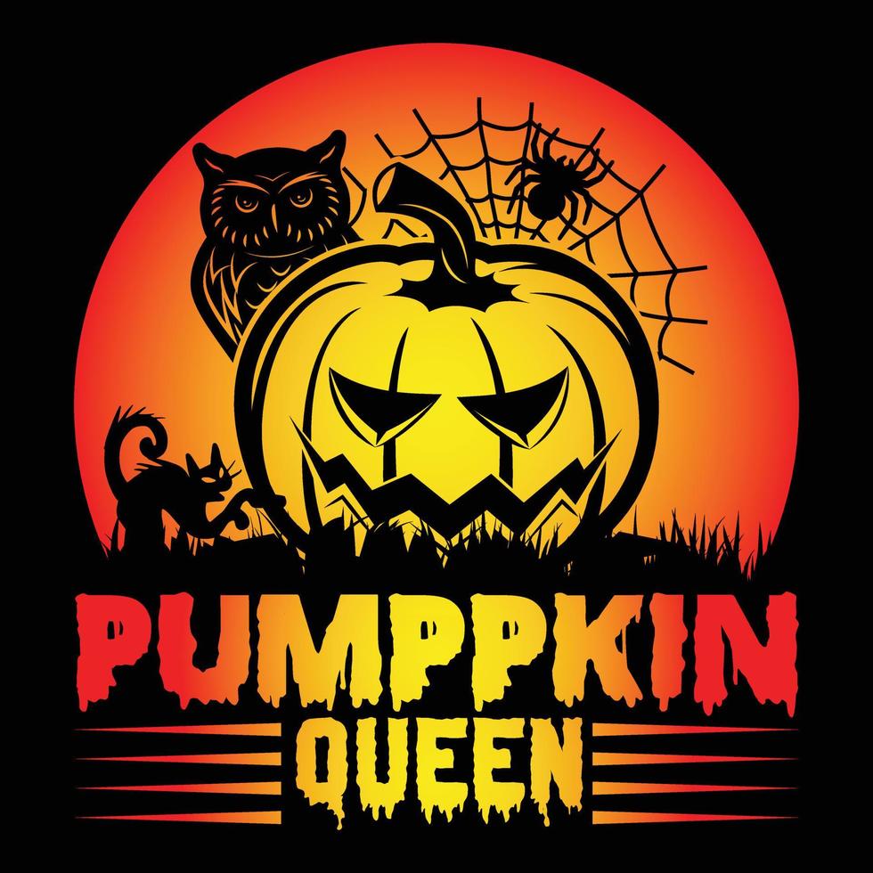 Halloween-T-Shirt-Designvektor vektor