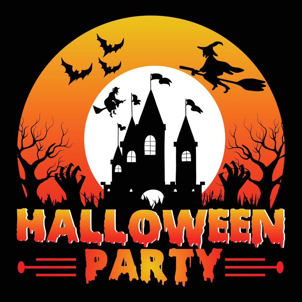 Halloween-T-Shirt-Designvektor vektor