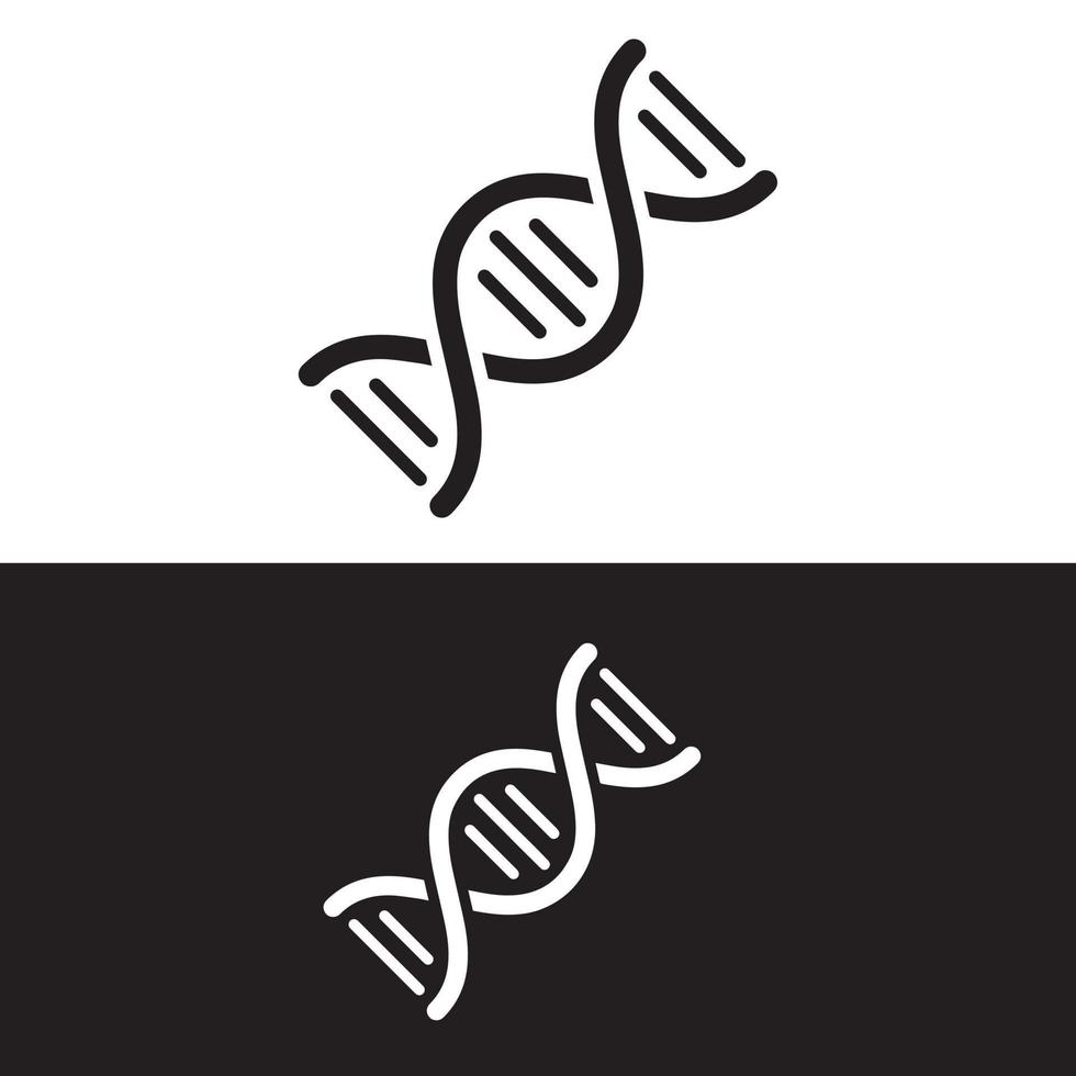 DNA-Helix-Symbol menschliches Vektordesign vektor
