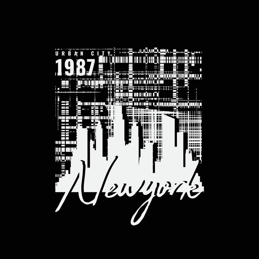 Illustrationstypografie New Yorks Brooklyn für T-Shirt, Plakat, Logo, Aufkleber oder Bekleidungswaren vektor