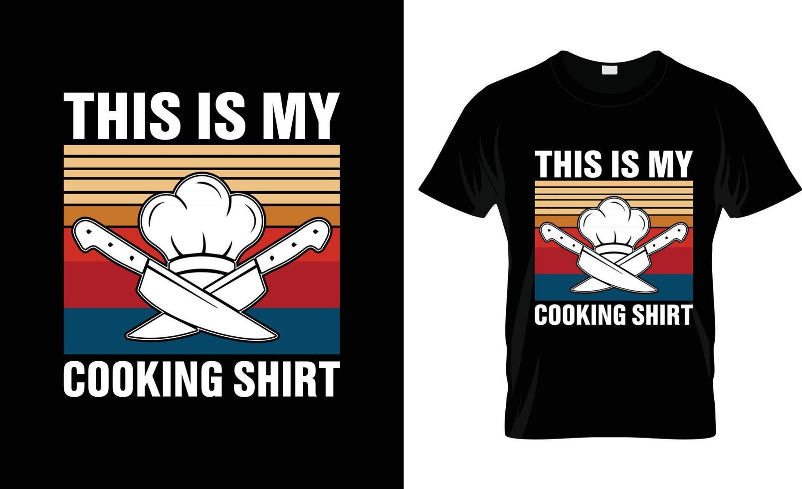 Chef-T-Shirt-Design, Chef-T-Shirt-Slogan und Bekleidungsdesign, Chef-Typografie, Chef-Vektor, Chef-Illustration vektor