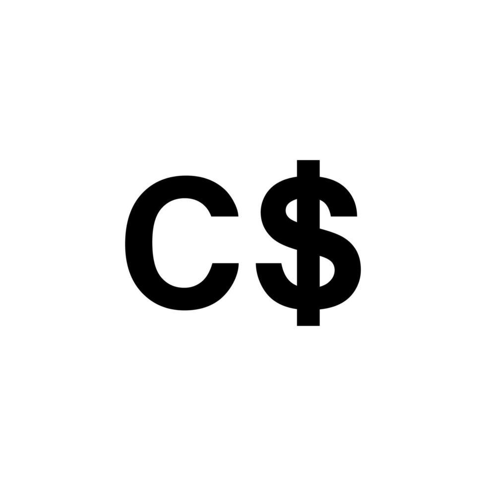 kanada valuta, cad, kanadensisk dollar ikon symbol. vektor illustration