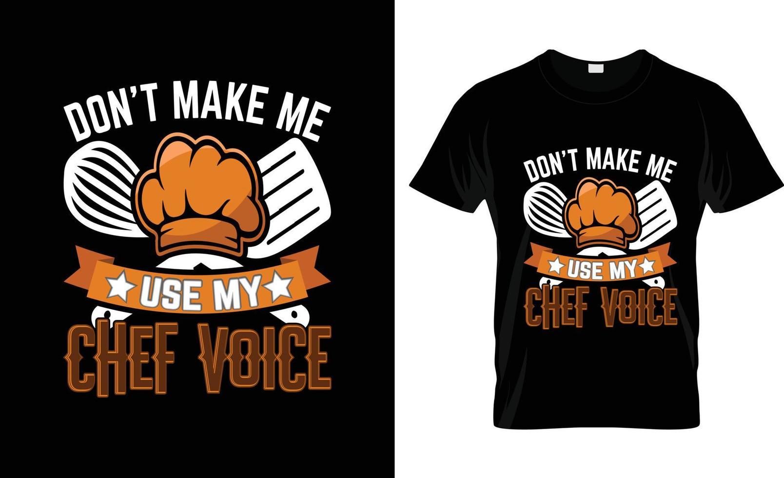 Chef-T-Shirt-Design, Chef-T-Shirt-Slogan und Bekleidungsdesign, Chef-Typografie, Chef-Vektor, Chef-Illustration vektor