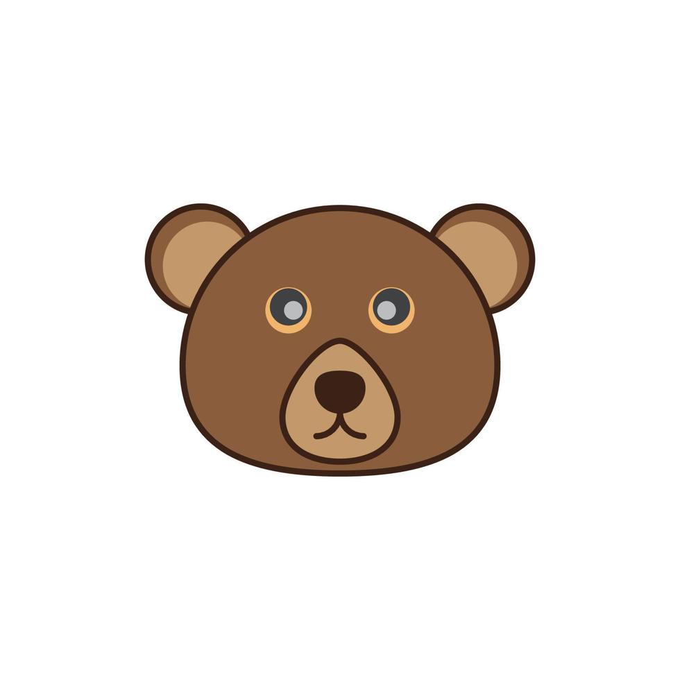 Teddybär-Logo-Vektor vektor