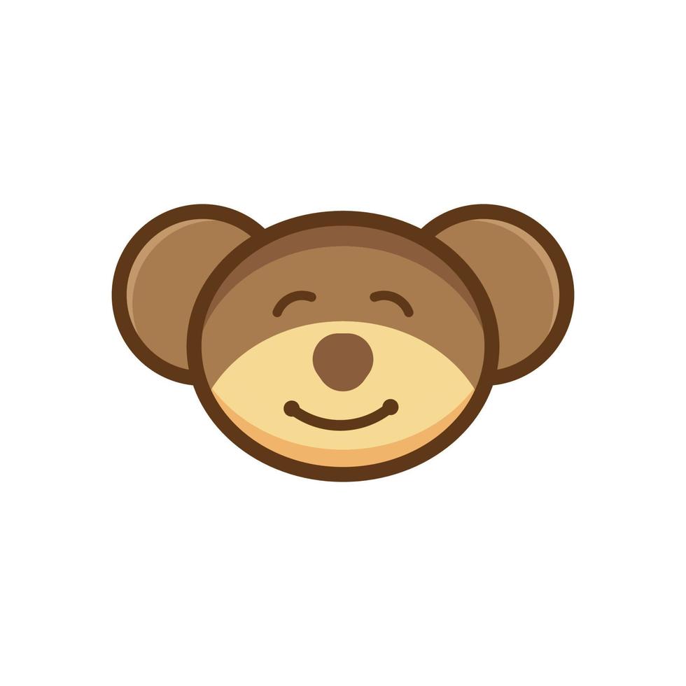 Teddybär-Logo-Vektor vektor