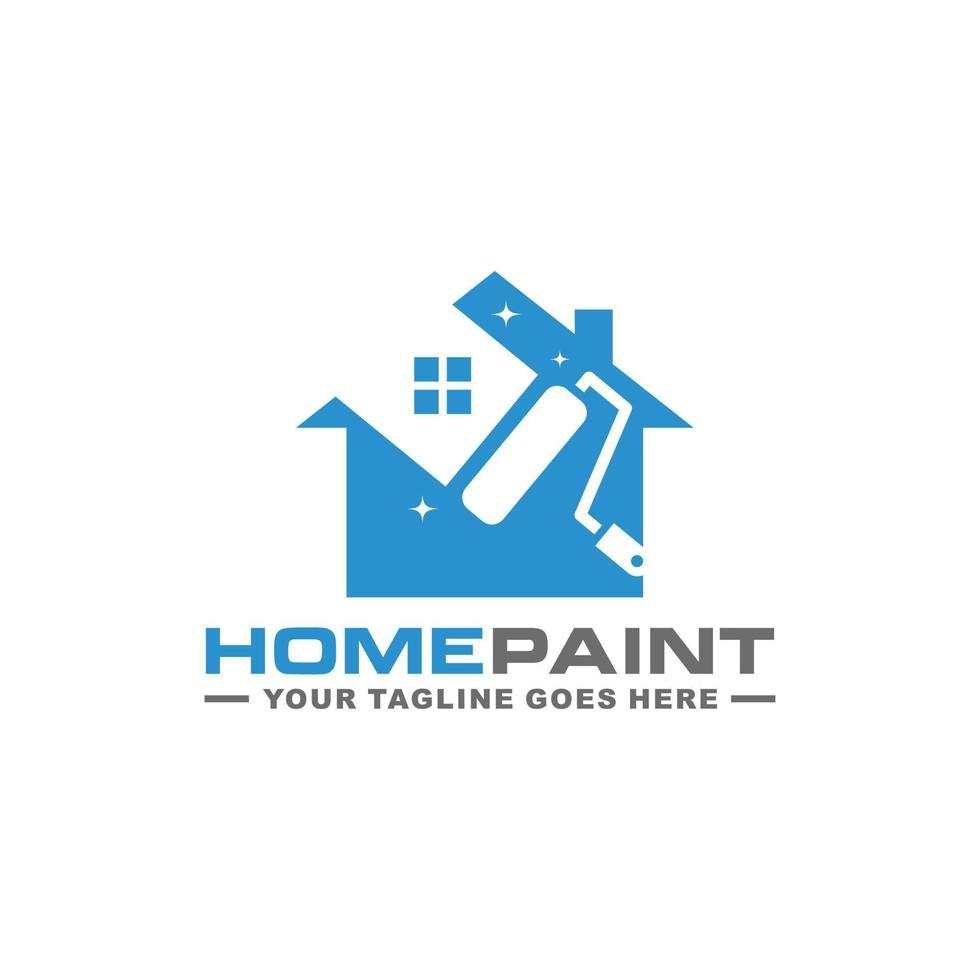 Home-Malerei-Logo-Design-Vektor vektor