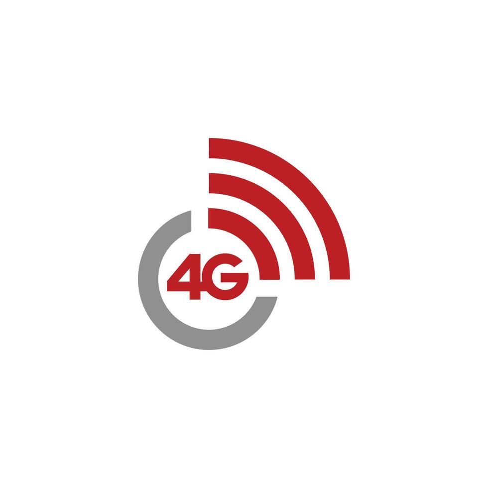 4g-Netzwerk-Logo-Vektor-Illustration vektor