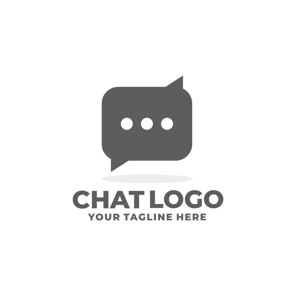 Chat-Logo-Design-Vektor. Talk-Logo vektor