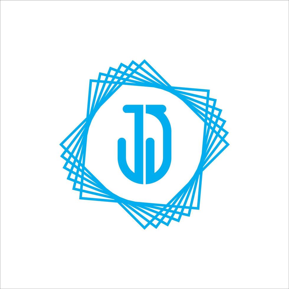 enkel modern jj j monogram logotyp vektor