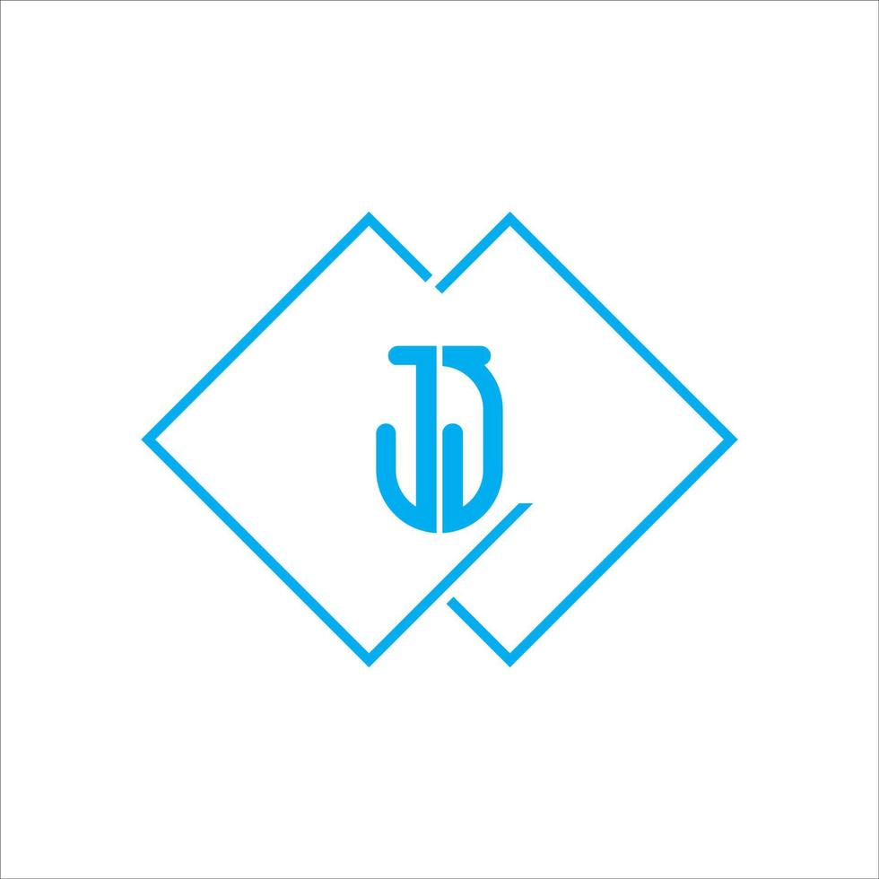 einfaches modernes jj j monogrammlogo vektor