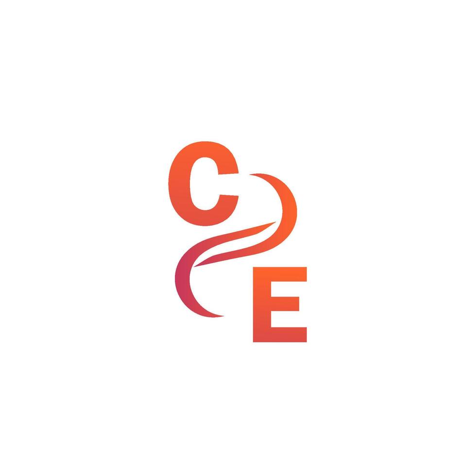 ce orange Färg logotyp design för din företag vektor
