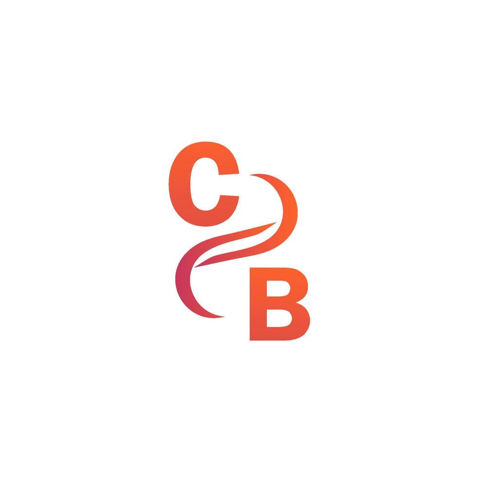 cb orange Färg logotyp design för din företag vektor