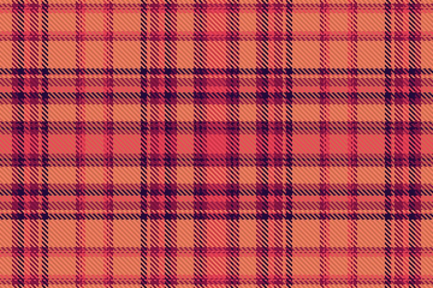 tartan eller pläd halloween Färg mönster. vektor