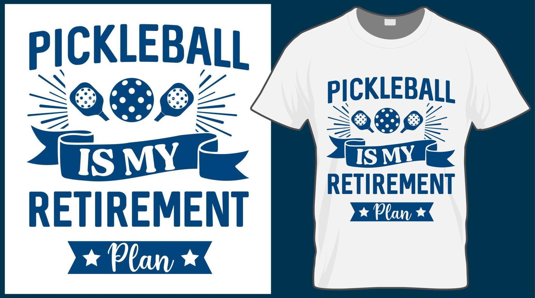 Pickleball-Sprichwort-Vektor-T-Shirt-Design. Pickle Ball Zitat Typografie-Designs. Druckillustration für Sportkarte, Mütze, T-Shirt, Becher, Banner, Poster, Hintergrund. vektor