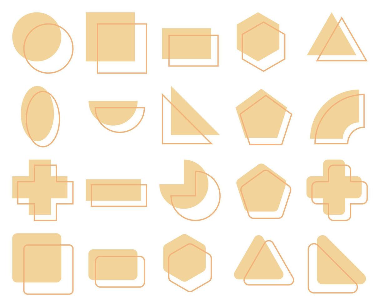 geometrisches Element. Gestaltungselemente für die Dekoration. vektor