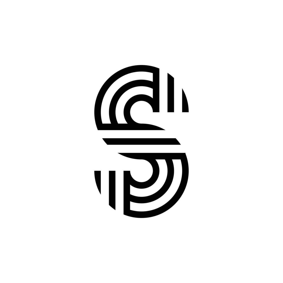 Logo-Design für kreative Buchstaben vektor