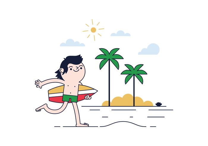 Gratis Surfer Vector