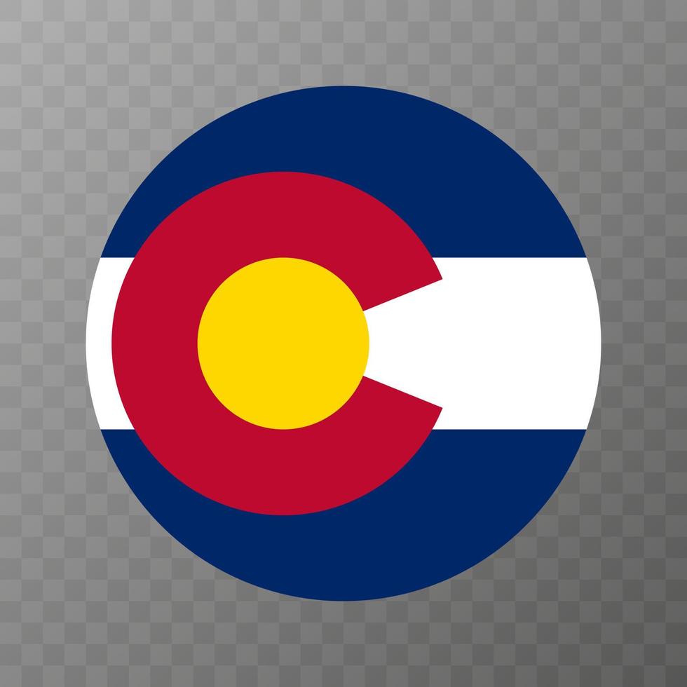 Colorado-Staatsflagge. Vektor-Illustration. vektor