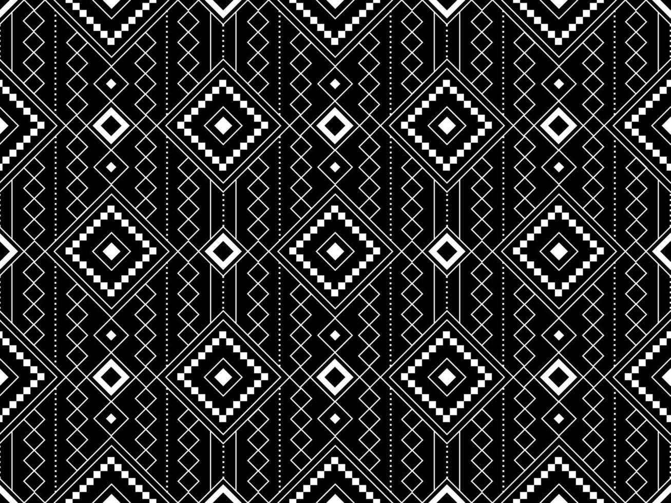 abstrakte geometrische Stammes- ethnische Ikat-Folklore-Diamanten orientalisches nahtloses Muster traditionelles Design für Hintergrund, Teppich, Tapete, Kleidung, Stoff, Verpackung, Druck, Batik, Folk, Strickvektorillustration vektor