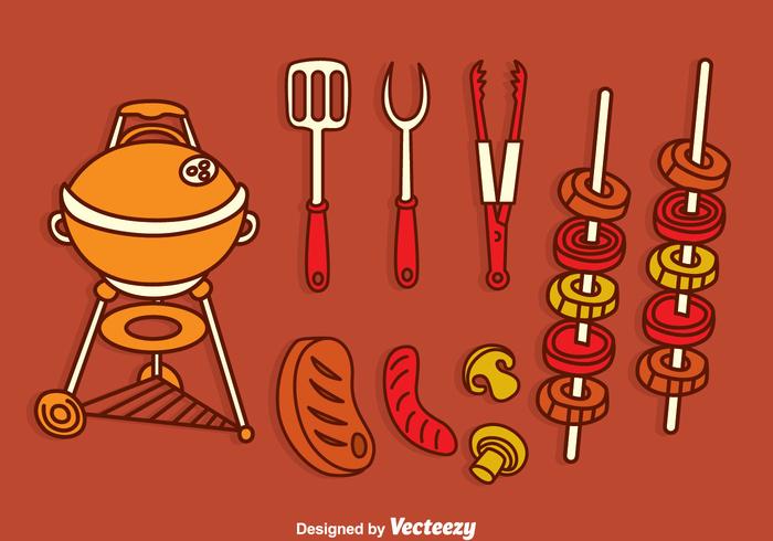 Grill Grill Vector Set