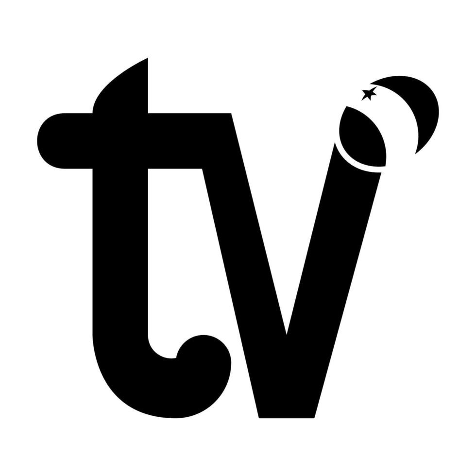 tv-Logo-Vektor-Design-Konzept. Logotyp für digitales Projekt. vektor