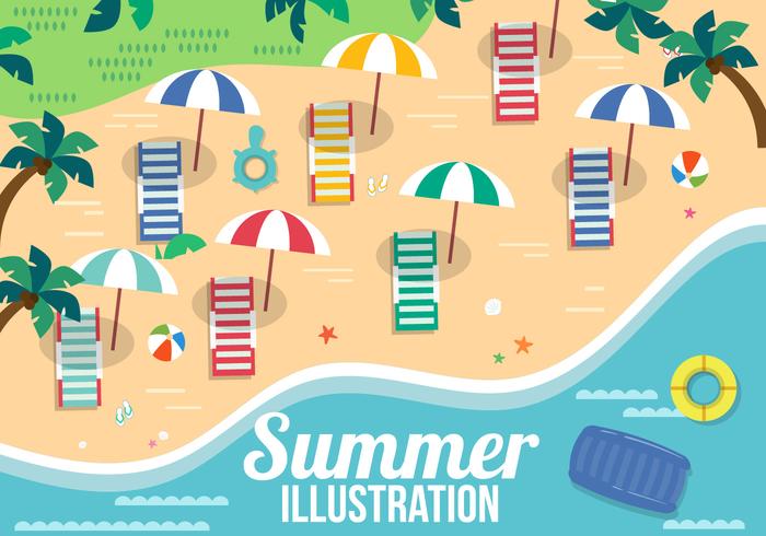 Free vector summer elements