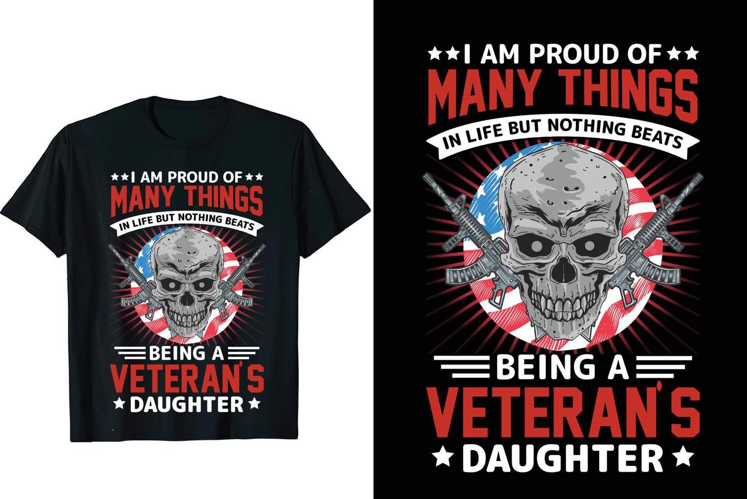 Veteranen-T-Shirt-Design vektor