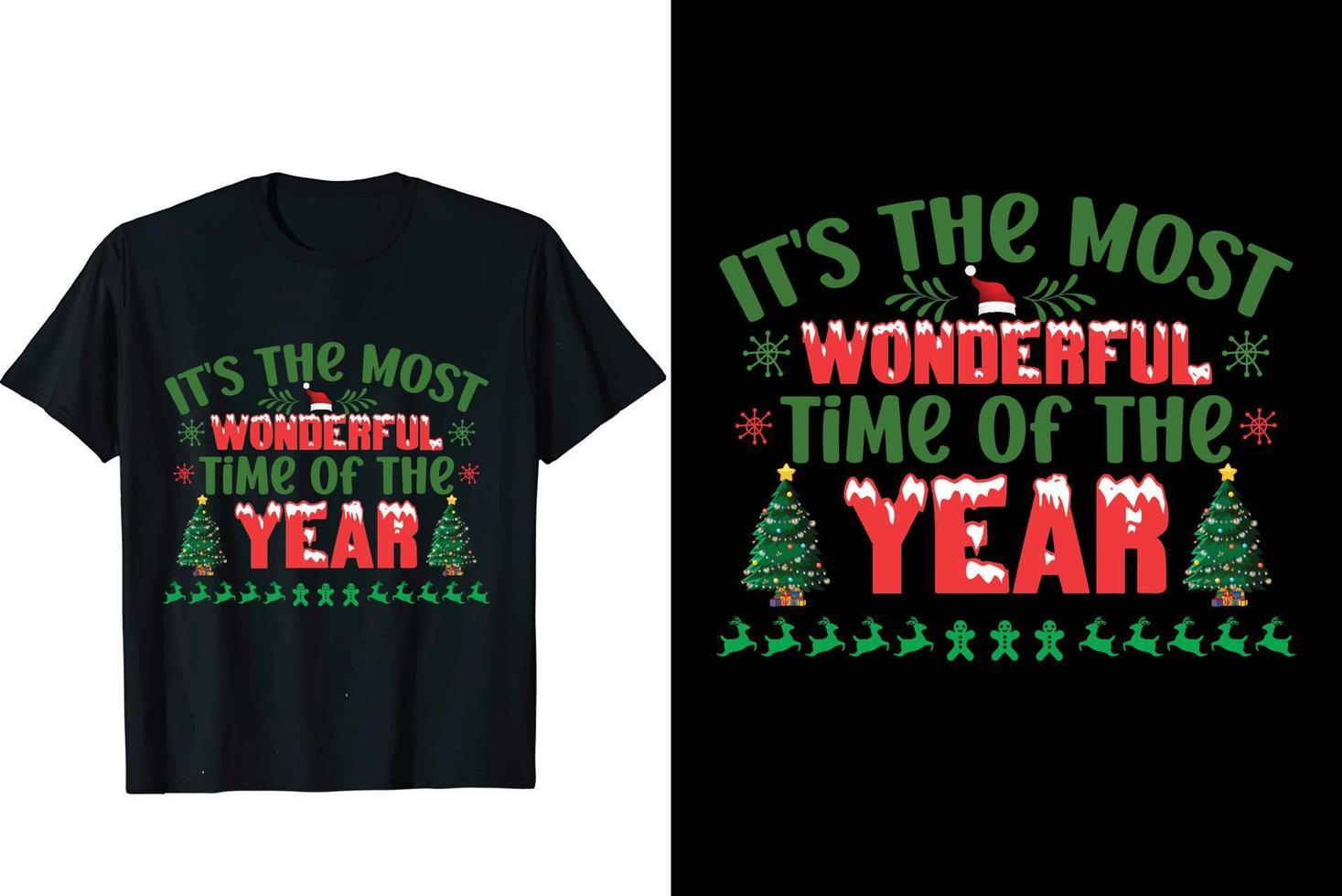 Weihnachts-T-Shirt-Design vektor