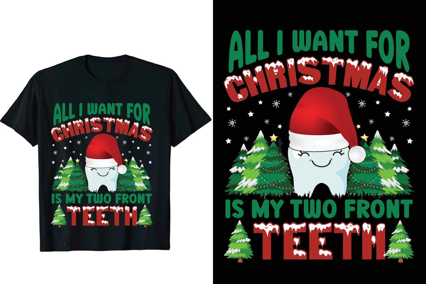 Weihnachts-T-Shirt-Design vektor