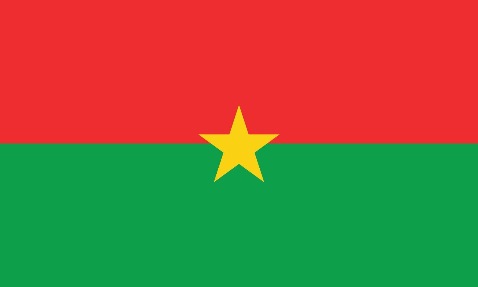 de nationell flagga av Burkina faso med officiell pan-afrikansk färger. flagga av Burkina faso vektor illustration