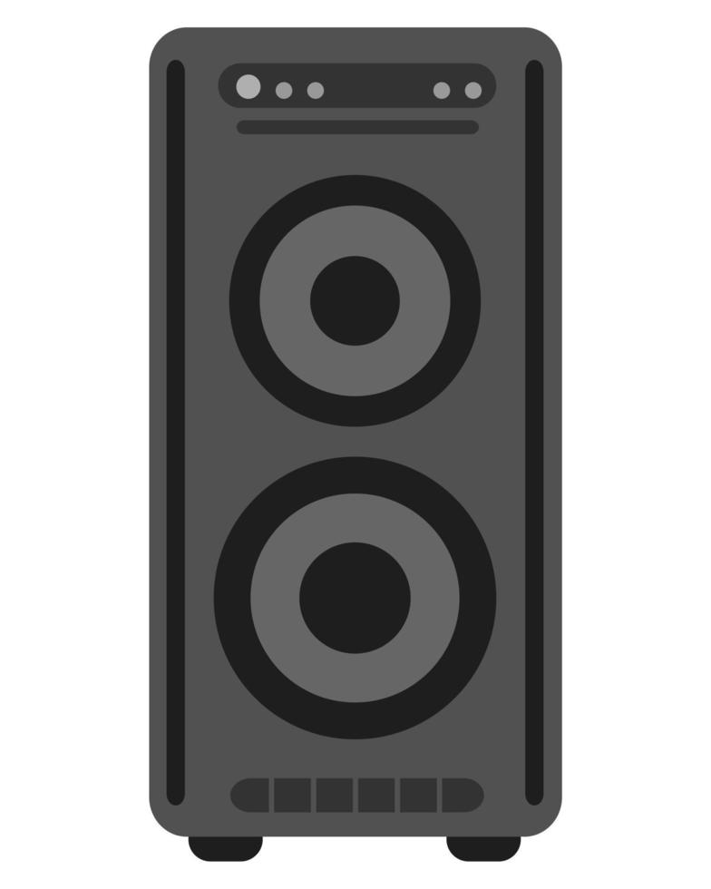 högtalare ikon i platt stil vektor
