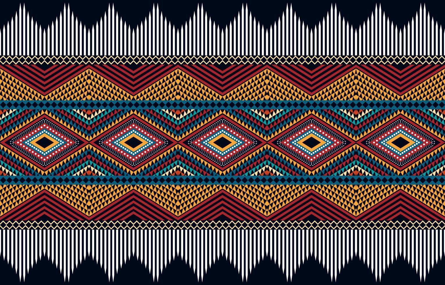 geometrisches ethnisches Muster nahtlos. ethnisches nahtloses Muster. design für stoffgeschäft, vorhang, hintergrund, teppich, tapete, kleidung, verpackung, batik, stoff, vektorillustration. vektor