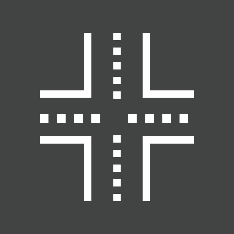 Umgekehrtes Symbol für verknüpfte Straßenlinie vektor
