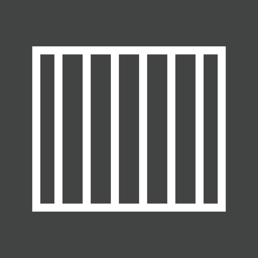 fängelse linje omvänd ikon vektor