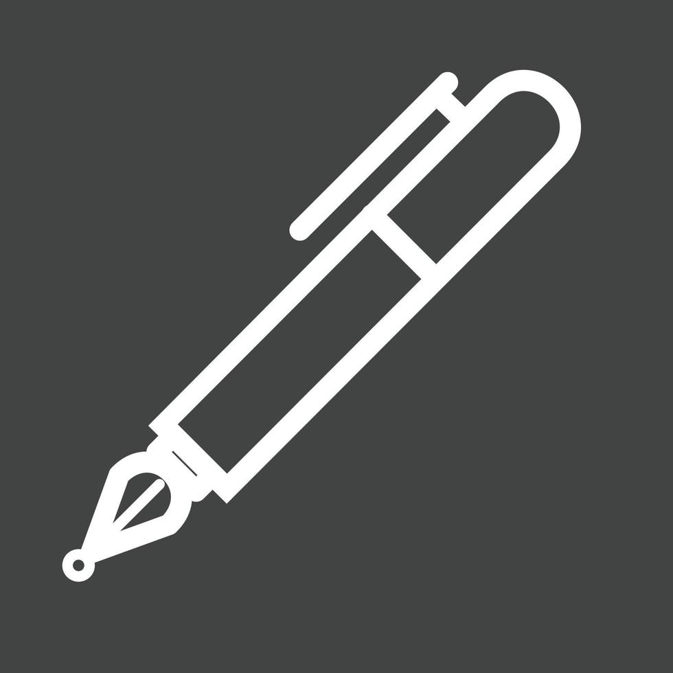 Symbol für umgekehrte Stiftlinie vektor